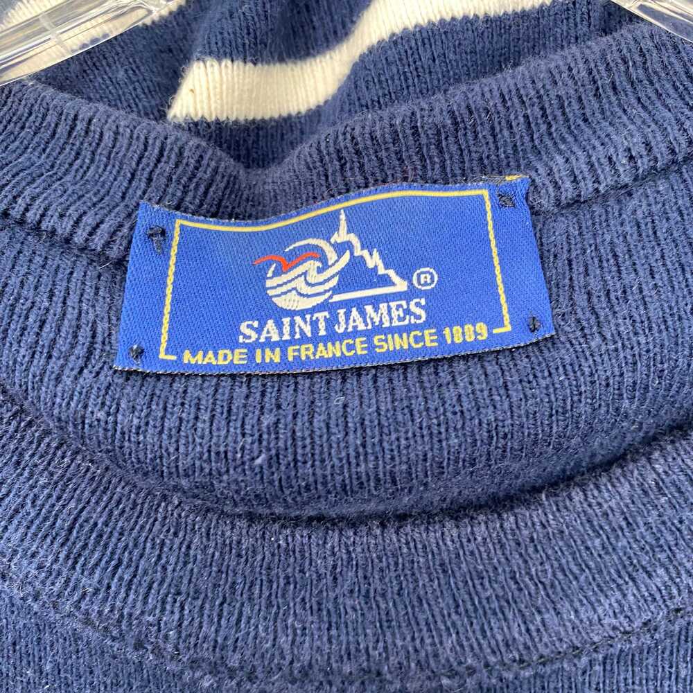 Saint James Striped 100% Cotton Pullover | OS Regular In France - Picture 3 of 6